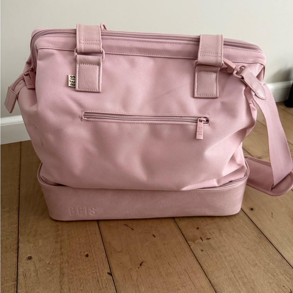 Beis pink weekender bag